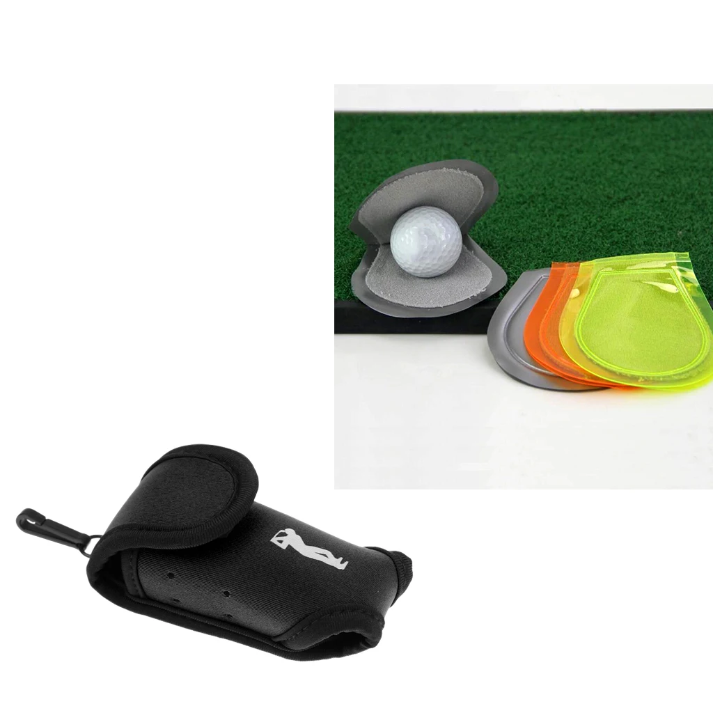 Неопреновый мяч для мини-гольфа держатель Сумка с зажимом ремня и мячом