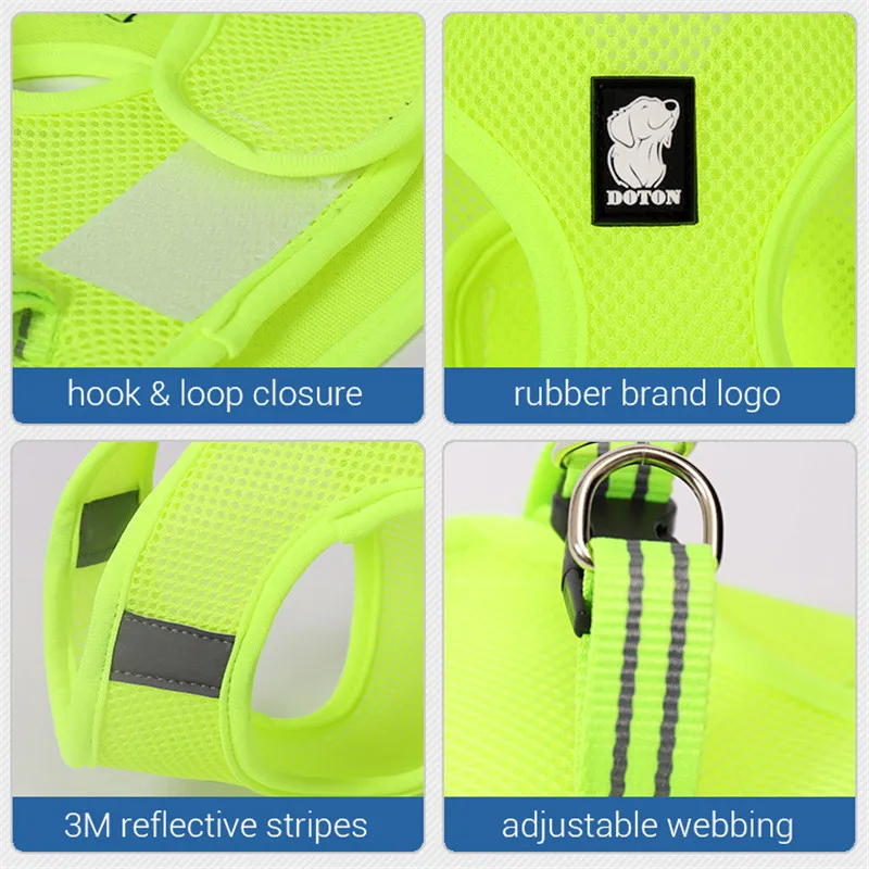 Шлейка и поводок для кошек Воздухопроницаемая сетчатая шлейка прогулок с