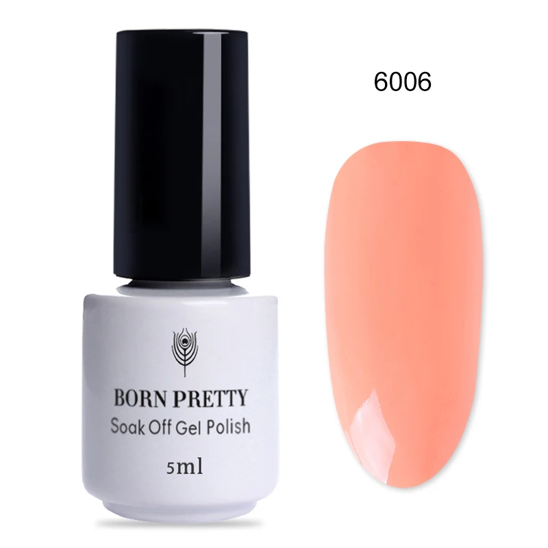 Матовый неоновый Гель-лак для ногтей BORN PRETTY, зеленый, желтый цвет, 6 мл, флуоресцентный маникюр, отмачиваемый УФ-Гель-лак для ногтей, Гель-лак - Цвет: One-Step Gel 6006