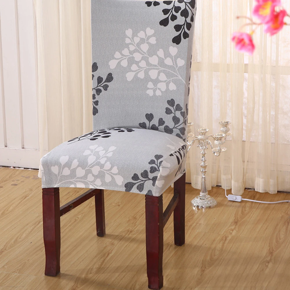 

4 Pcs Elastic Force Chair Cover Washable Stretch Removable Chair Protector Dining Chair Slipcover For Home Wedding Activitiesty
