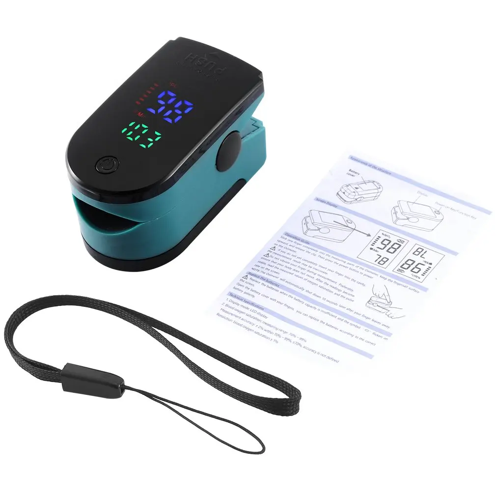 

Finger Clip Pulse Oximeter Blood Oxygen Saturation Meter Home Sports PR Fingertip Oximeter SPO2 Heart Rate Monitor