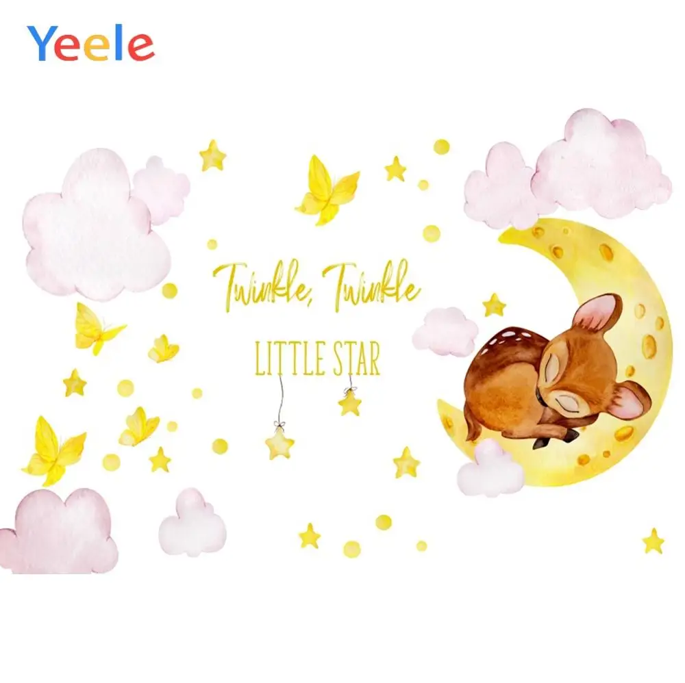 Yeele Squirrel butterfly Cloud Moon Baby Portrait Party Cloth Photographic Backgrounds Photography Backdrops For Photo Studio |