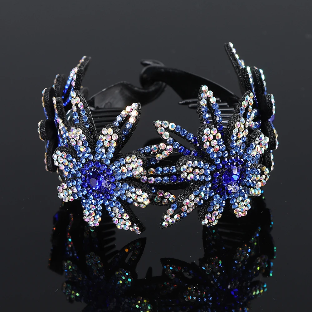 

Korean Sweet Round Hairpins For Women Fashion Rhinestone Hair Claw Barrette Crab Clips Styling Make Up Tool Hair Accessories