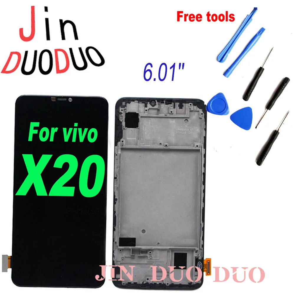 ЖК-дисплей 6,01 дюйма для Vivo X20, ЖК-дисплей, сенсорный экран, дигитайзер, стеклянная панель в сборе