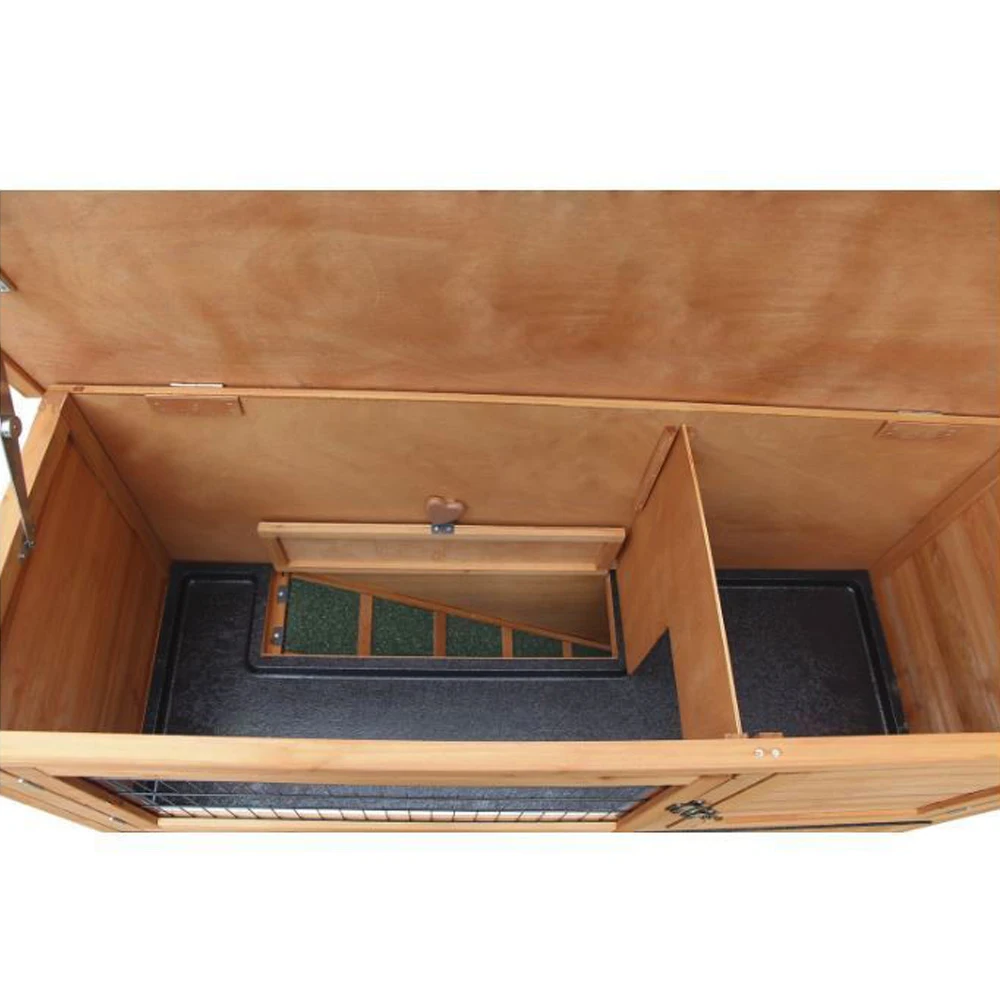 48 &quot2 яруса водонепроницаемый открытый деревянный Кролик Хатч курятник клетки