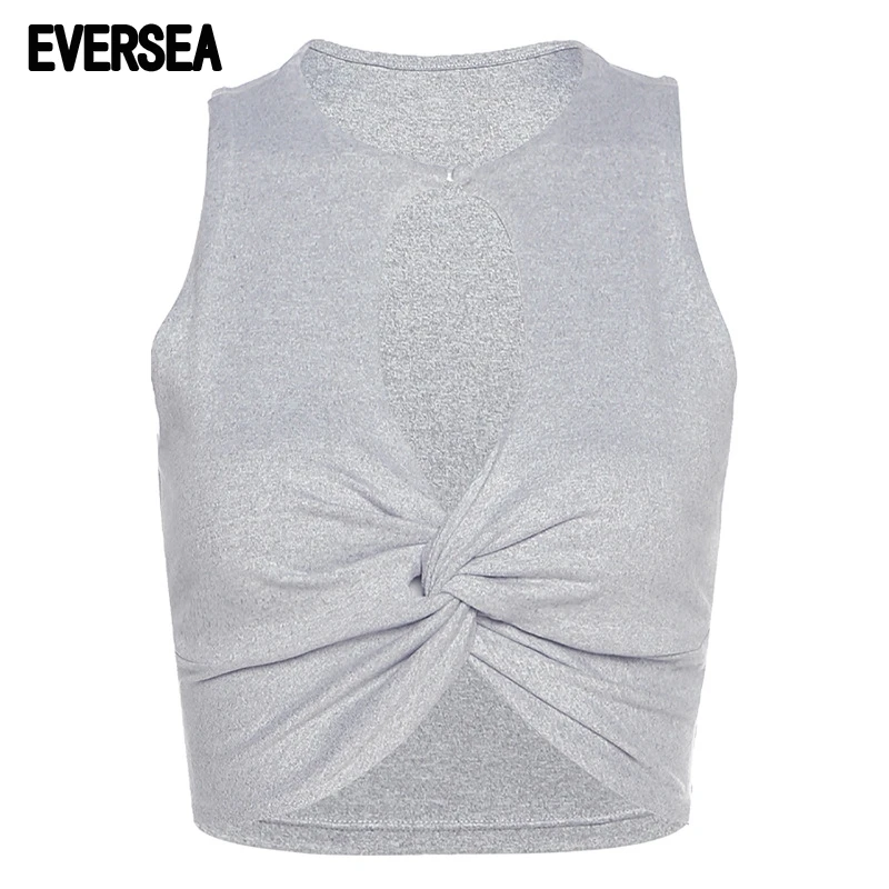 

EveFsea Summer Sleeveless Hollow Out Vest Sexy Fit Body Crop Tops