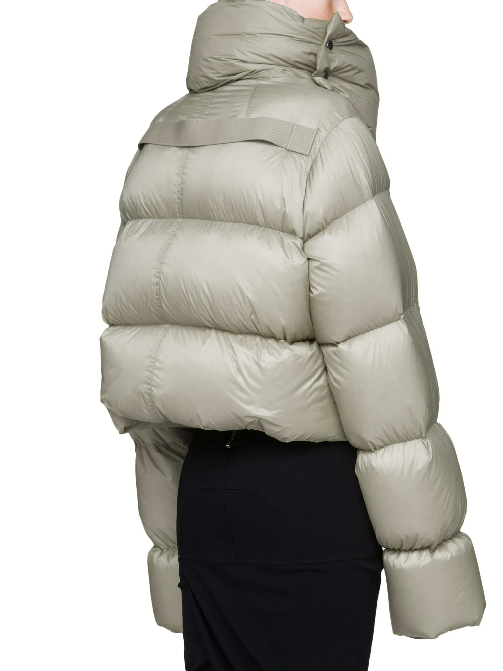 Женское длинное пальто с капюшоном толстая теплая парка белого цвета 90% пухом