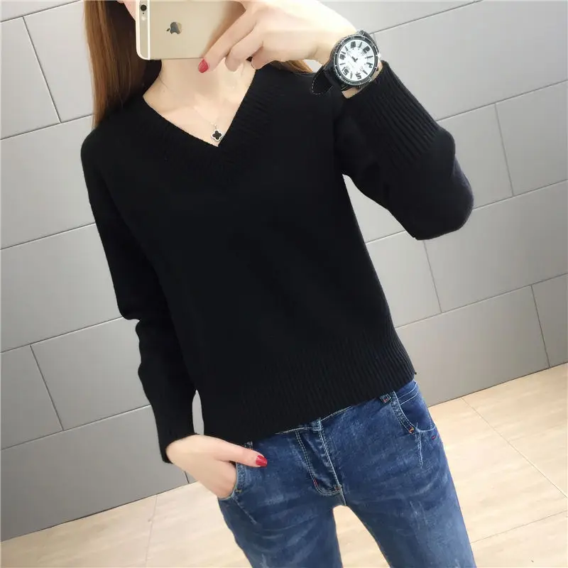 

Women's new V-Neck Sweater for spring