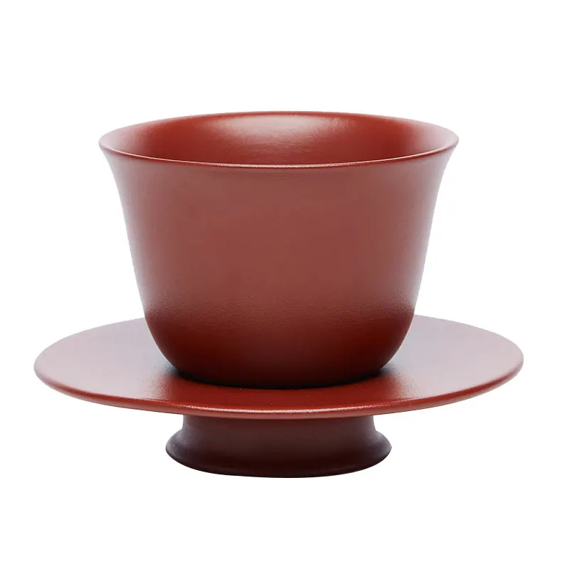 

Master yixing cup dahongpao mud; male and female sample tea cup bowl only kung fu tea set purple a single small tea cups