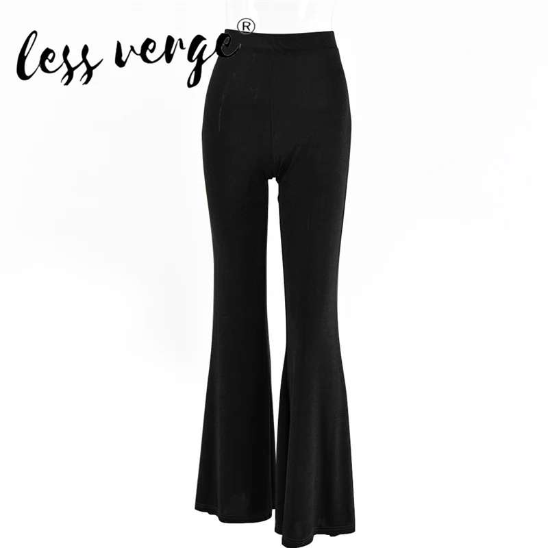 

Lessverge Spring and Summer Fashion Party Club New Women's Pants Retro Style Sexy High Waist Hip Flared Pants Women