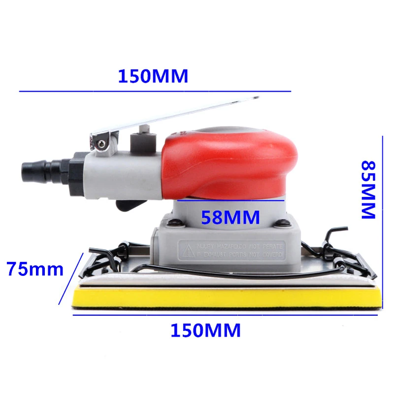 Вибрационный пневматический шлифовальный станок прямоугольная воздушная