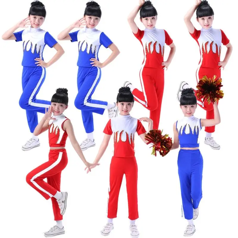 

Детские костюмы Черлидинга, аэробика, одежда для чирлидеров, детская одежда для выступлений, Прямая поставка