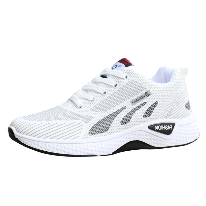 

New fashion men's shoes white low-top flat-heel daily casual sports shoes outdoor comfortable non-slip running shoes