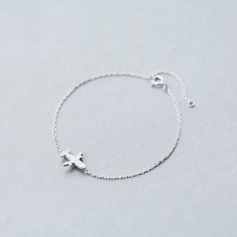 Trustdavis серебро 925 пробы милый самолет самолёт серьги кольцо подвеска ожерелье для