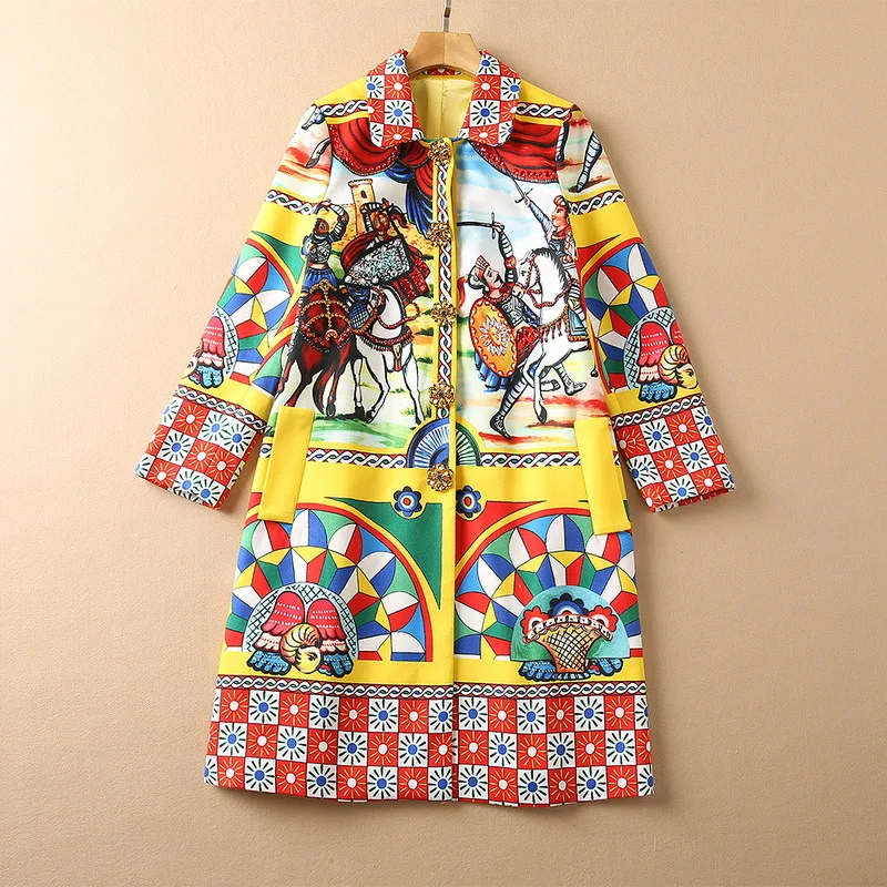 

Женская одежда в европейском и американском стиле на осень и зиму, новинка 2022, модный тренчкот с длинным рукавом и отложным воротником в сти...