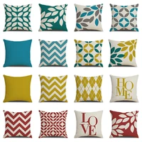 geometric lattice pillowcase linen hug pillowcase home improvement sofa upholstery cushion cover pillowcase 45x45cm 1 piece