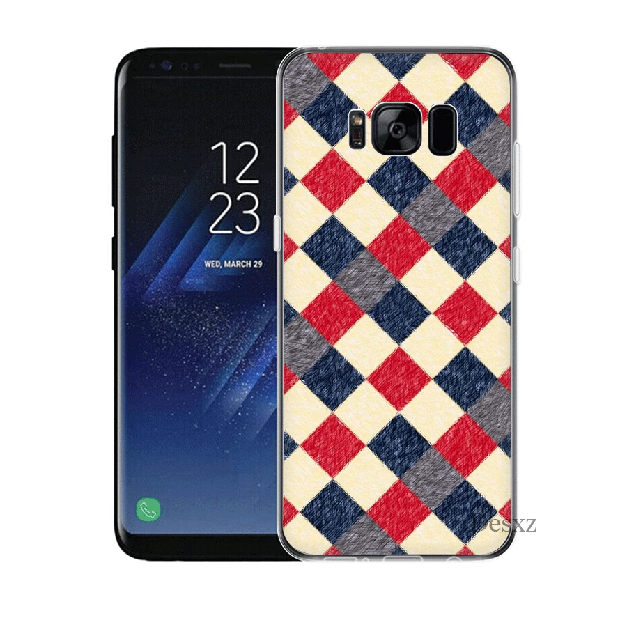 Телефон чехол для Samsung S3 S4 S5 S6 S7 S8 S9 S10E S10Plus Note 8 9 M10 M20 M30 M40 полосатые