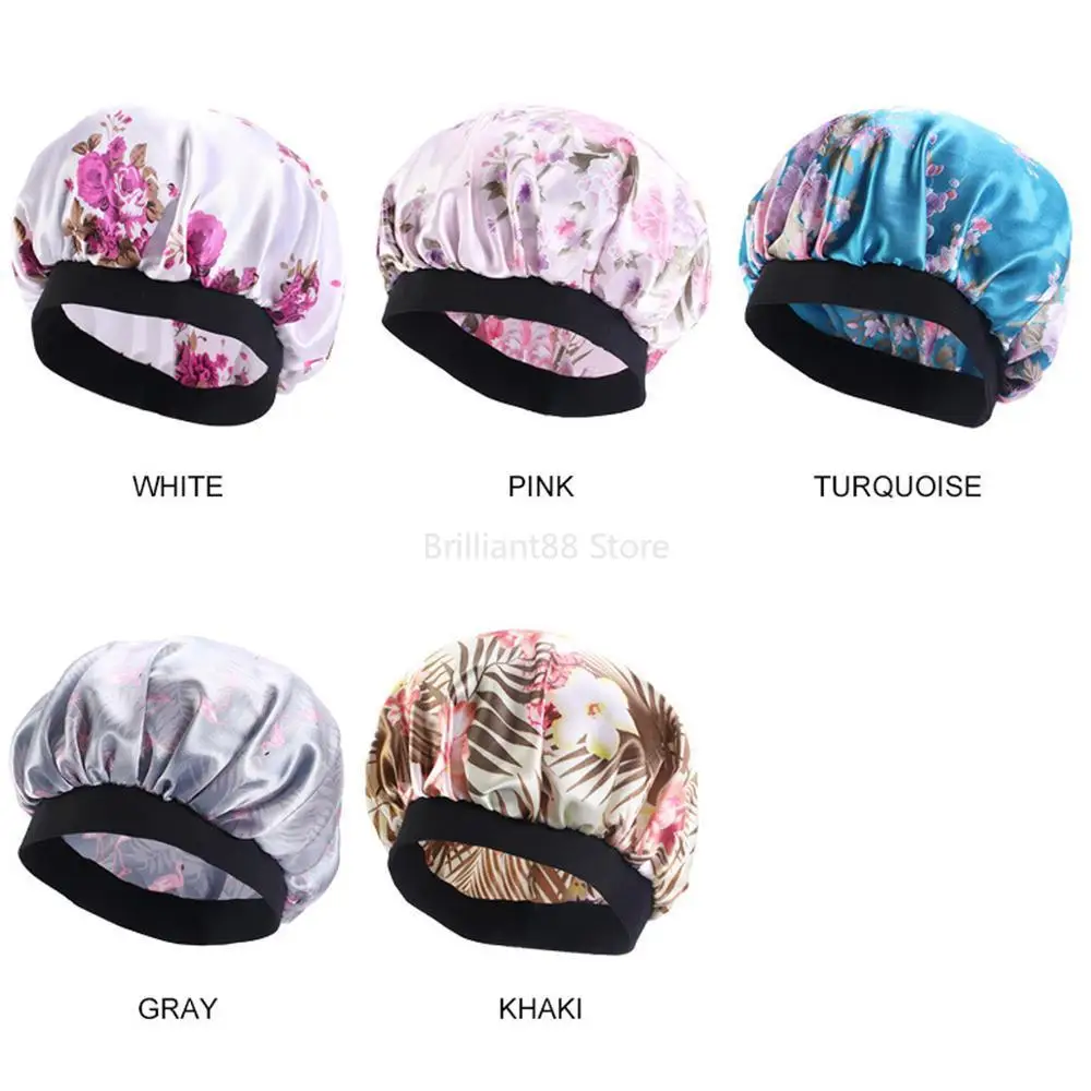 

Women's Satin Scarf Nightcap Hair Band Hooded Headband Headgear