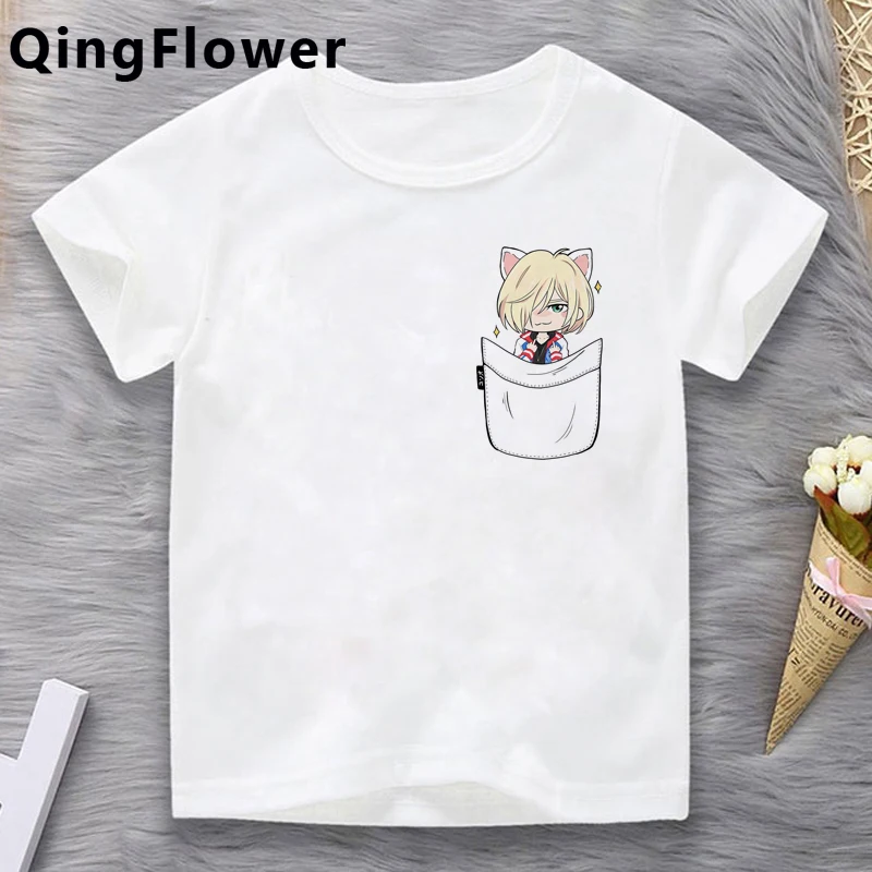 

Yuri on Ice teenage big bother teens tshirt clothes anime cartoon summer funny dziecko clothes tshirt kids