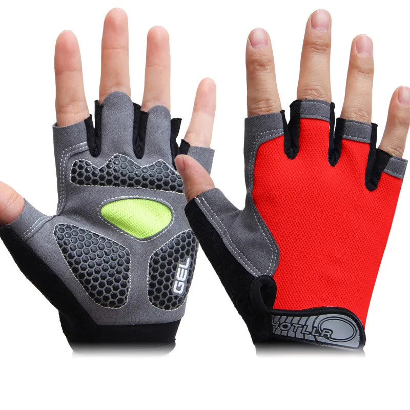 Велосипедные перчатки с открытыми пальцами удобные брендовые прочные