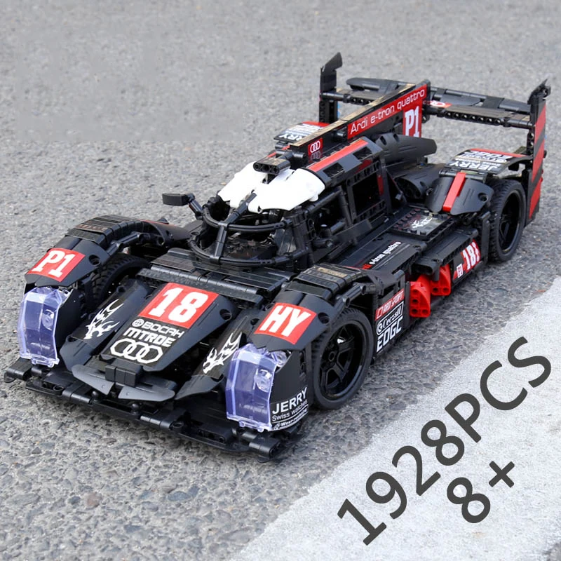 1908 шт. RC техника серии Супер гоночный автомобиль R18 строительные блоки кирпичные