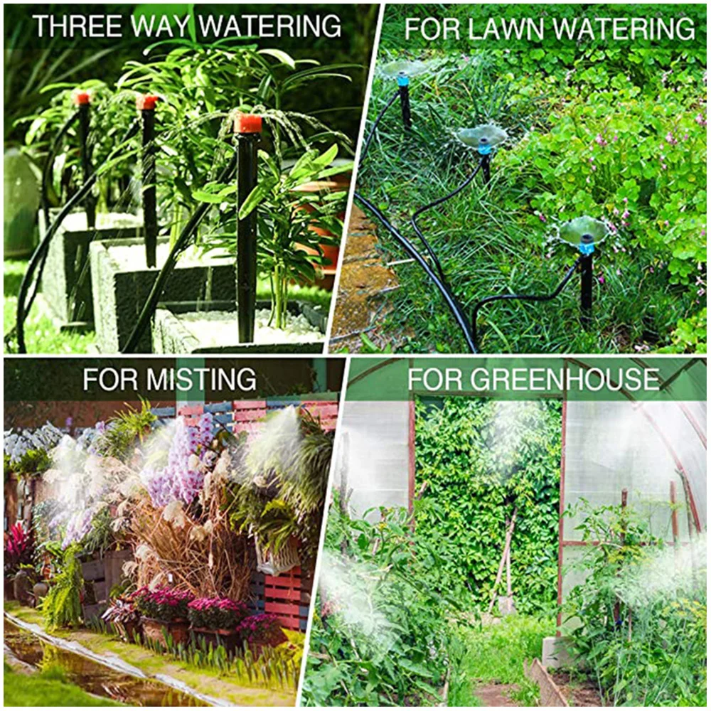 

30M-10M DIY Drip Irrigation System Automatic Watering Garden 4/7 Hose Micro Drip Watering Kits with Adjustable Drippers