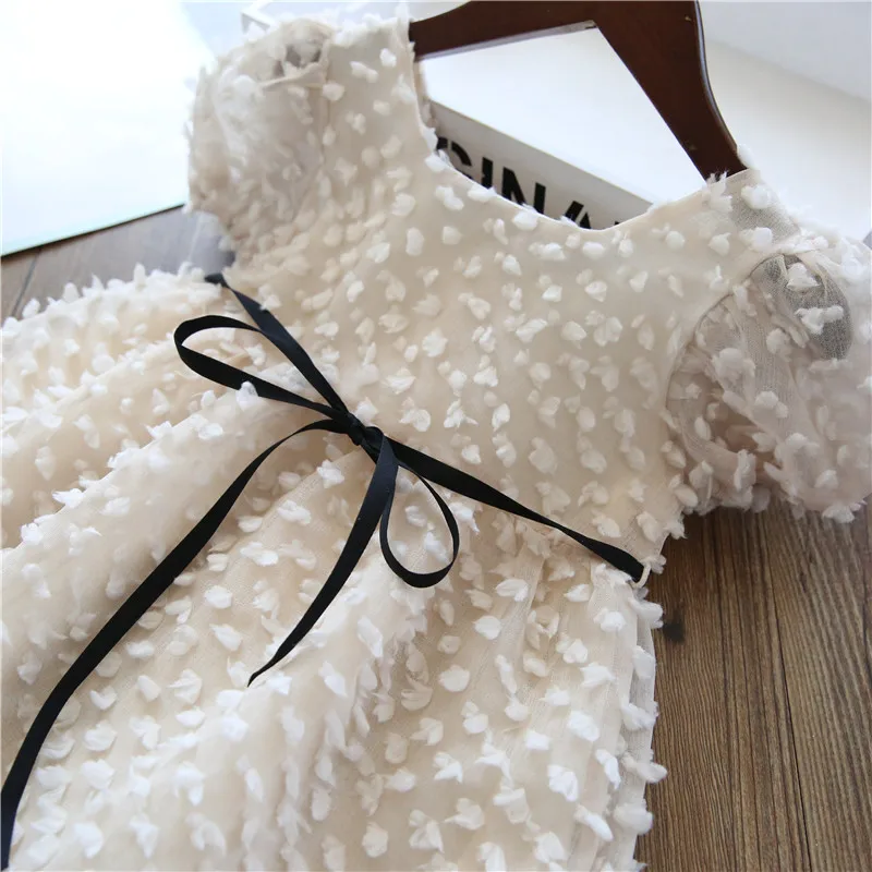 2022 summer Girls Dress Baby Clothes Lace flower Design Party For girls 2-8 Years Infant Dresses | Детская одежда и обувь