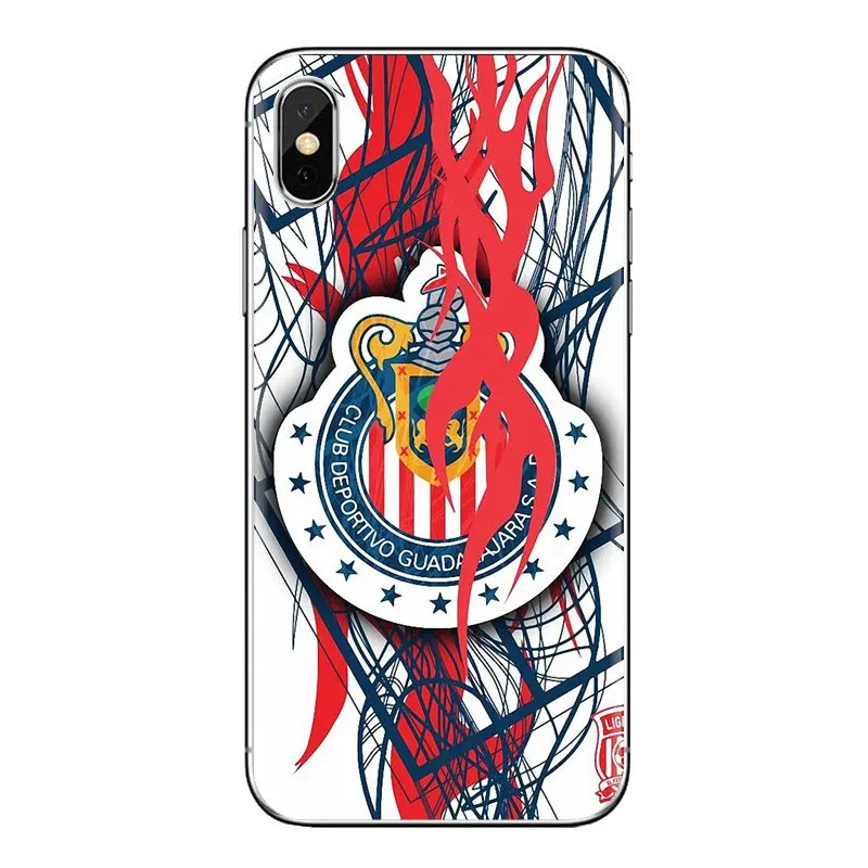 Silicone Shell Covers For Sony Xperia Z Z1 Z2 Z3 Z5 compact M2 M4 M5 C4 E3 T3 XA Huawei Mate 7 8 Y3II Chivas de Guadalajara Logo |