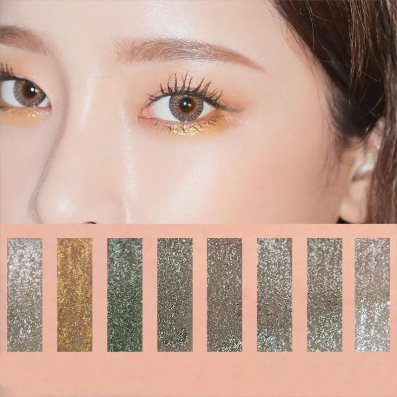 1 шт. профессиональные блестящие веки 8 цветов жидкая подводка для глаз