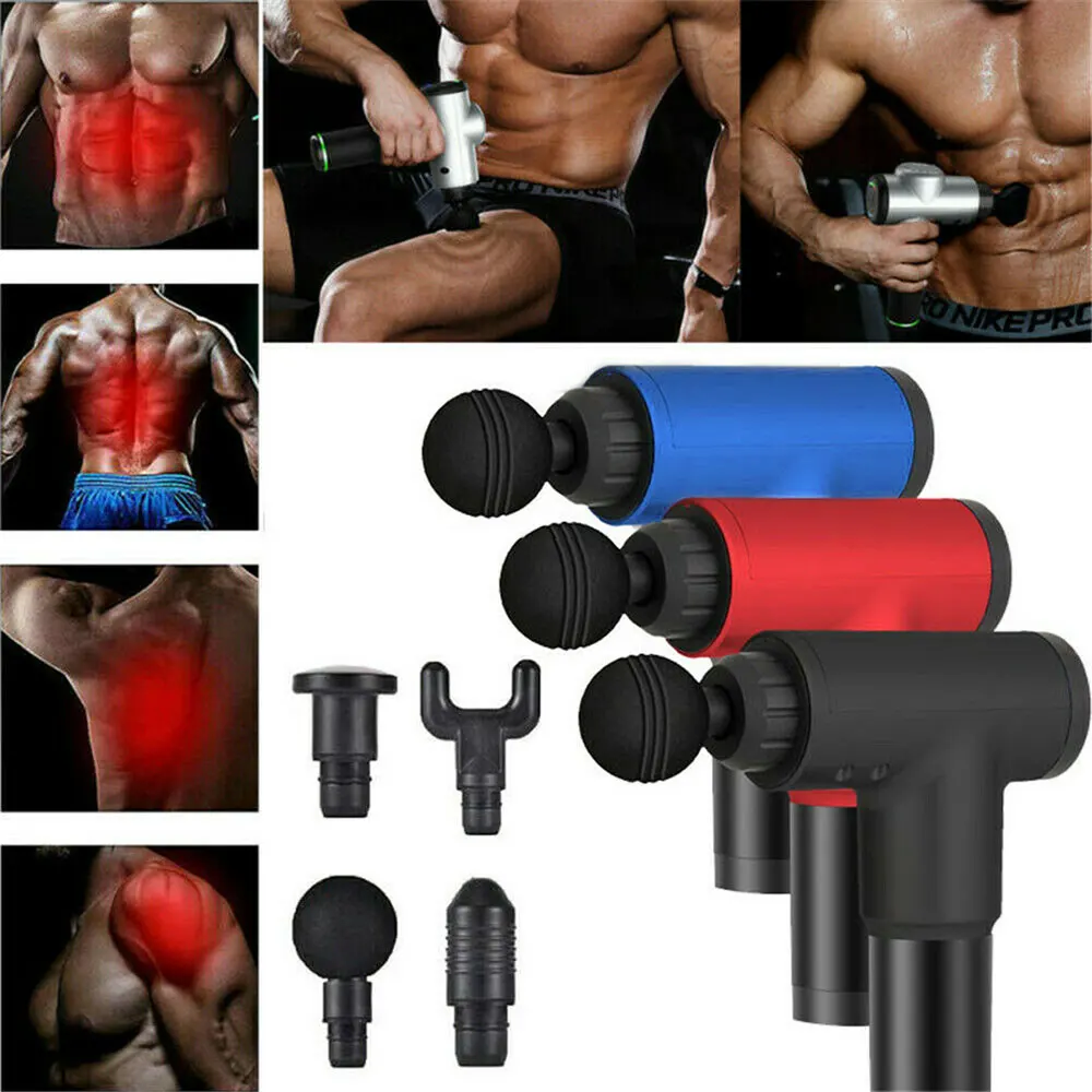 

AOZBZ New Multi-Angle Massage Gun Percussion Massage Tool For Relaxing Therapy Deep Tissue Fascia Gun Muscle Vibration Portable