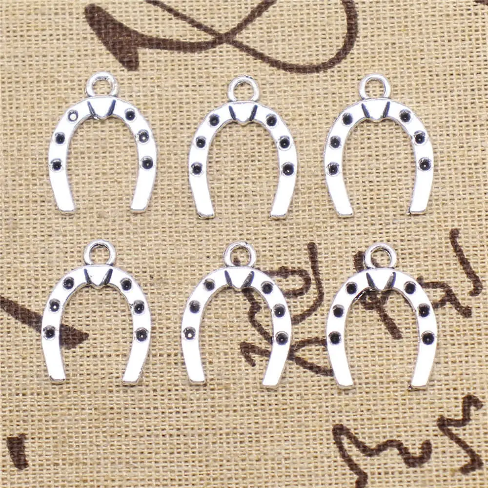 

Подвески для обуви с рисунком лошади, цвет под старину, серебро, 20 шт., 21x16 мм