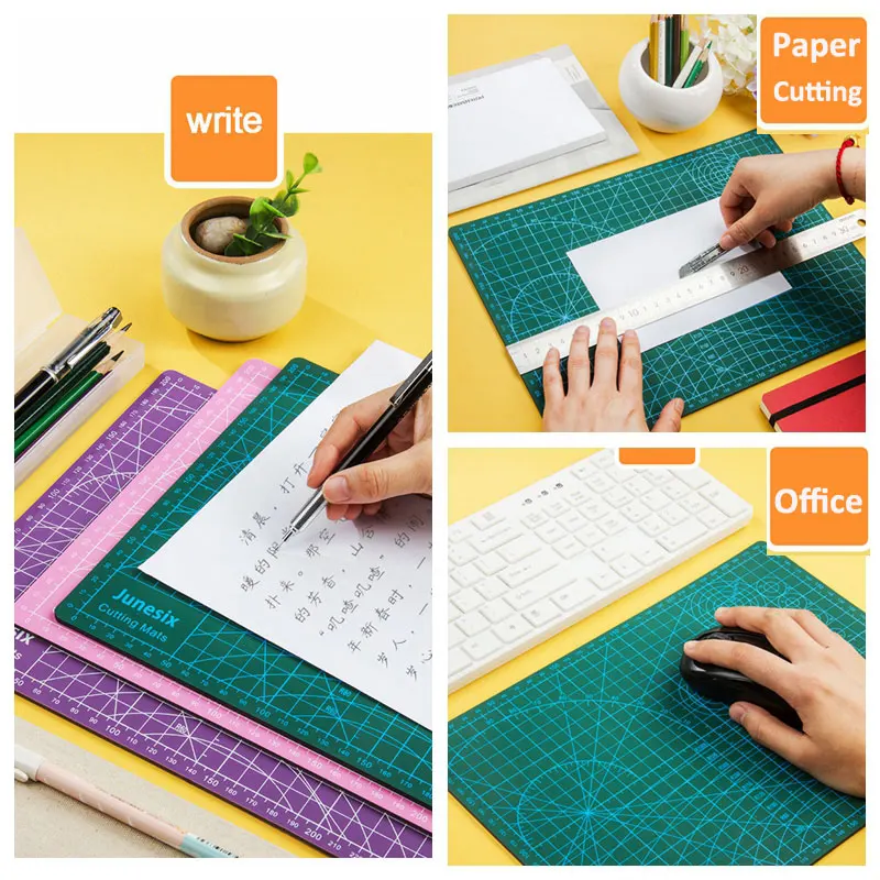 

PVC A4 cutting mat Grid Lines Self Healing Cutting Board Tool Paper Craft DIY Tools Plate Pad