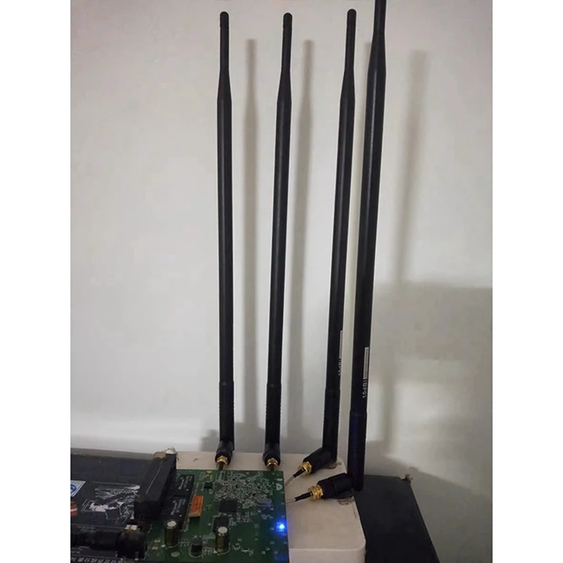 4 шт. 9DBi RP SMA двухдиапазонный 2 ГГц 5 с высоким коэффициентом усиления WiFi роутер