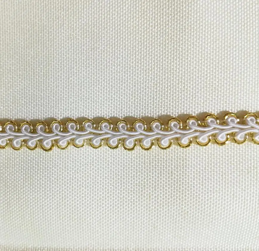 Кружевная ткань 1 м последняя аппликация высококачественное Золотое кружево