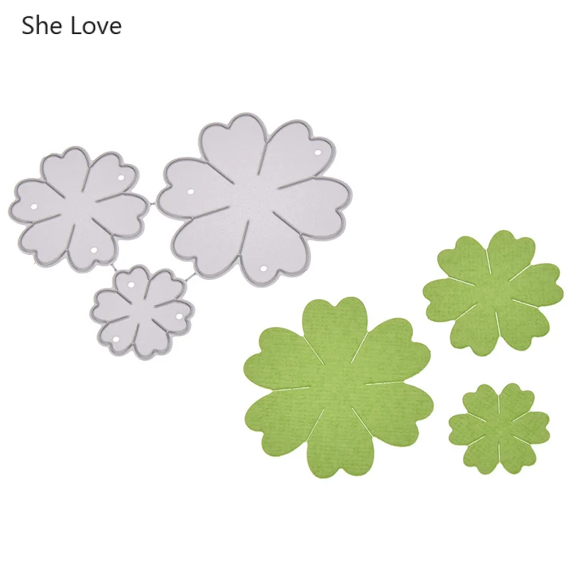 Новинка 2020 года Цветочная металлическая вырубка для изготовления бумажных