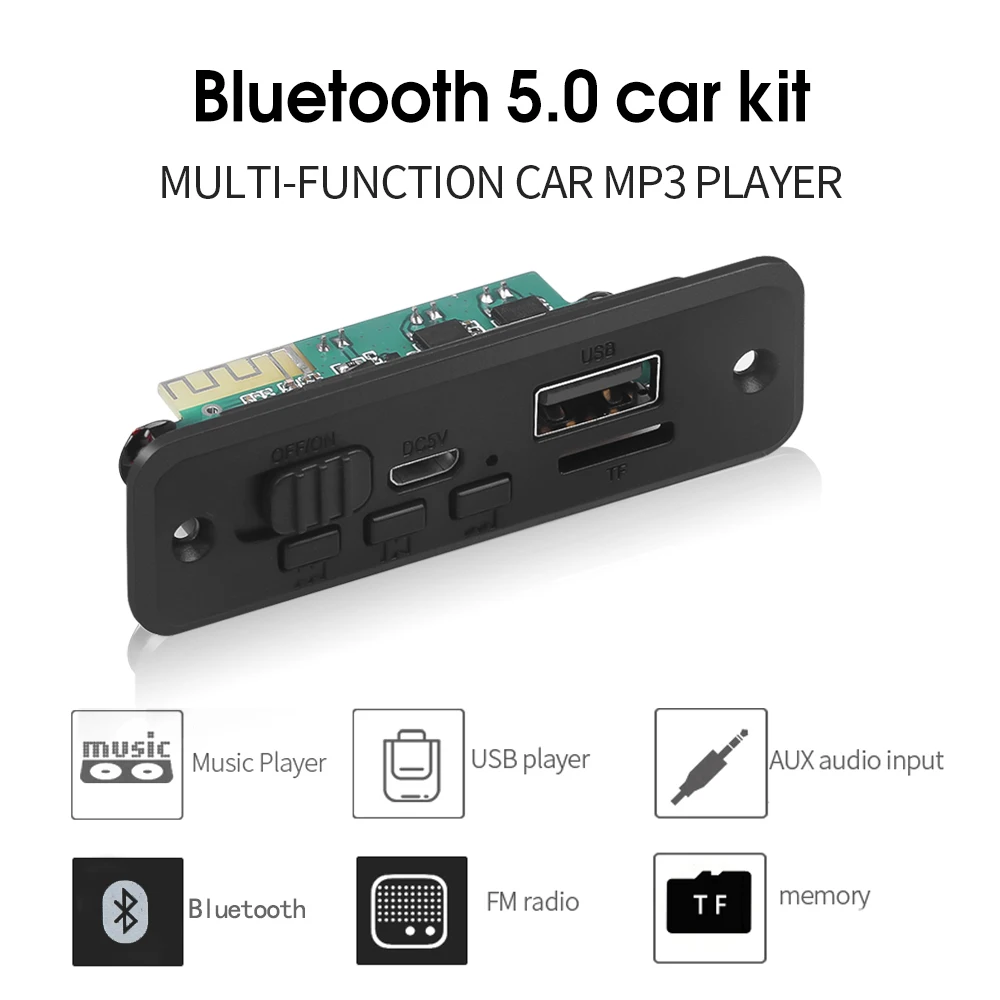 Bluetooth MP3 WMA декодер kebidu плата постоянного тока 5 В аудио модуль USB TF радио