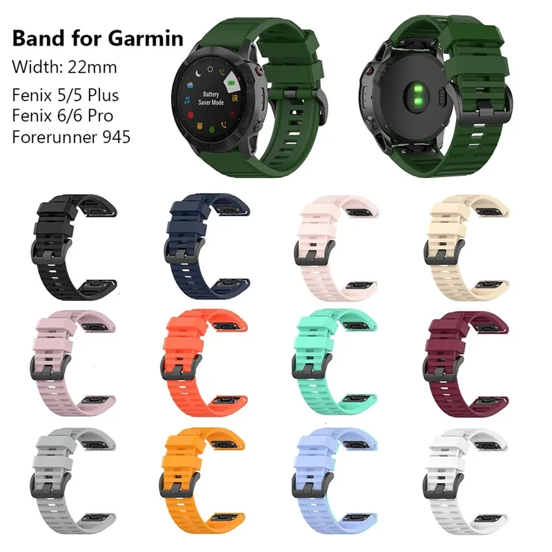 

Fenix 6s Pro Bands Straps Quick Easy Fit Watch Band for Garmin Fenix 5S Plus Watchband 20mm Silicone Amber Yellow Gray Official
