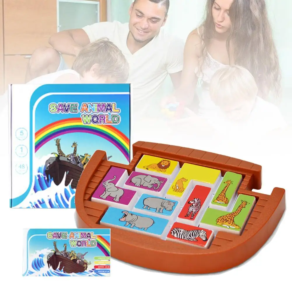 Динозавр головоломка Спасение животных игра детское мышление Развивающие