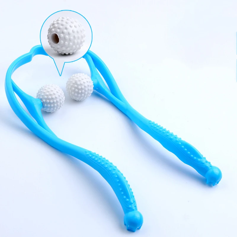 Инструмент для массажа шеи снятие давления ролик рук массаж плеч двойной