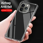 Чехол для iPhone 13 Pro Max, прозрачные ударопрочные Чехлы, мягкий силиконовый чехол из ТПУ Для iphoen i13 iphoe iphon iphone13 13pro Mini