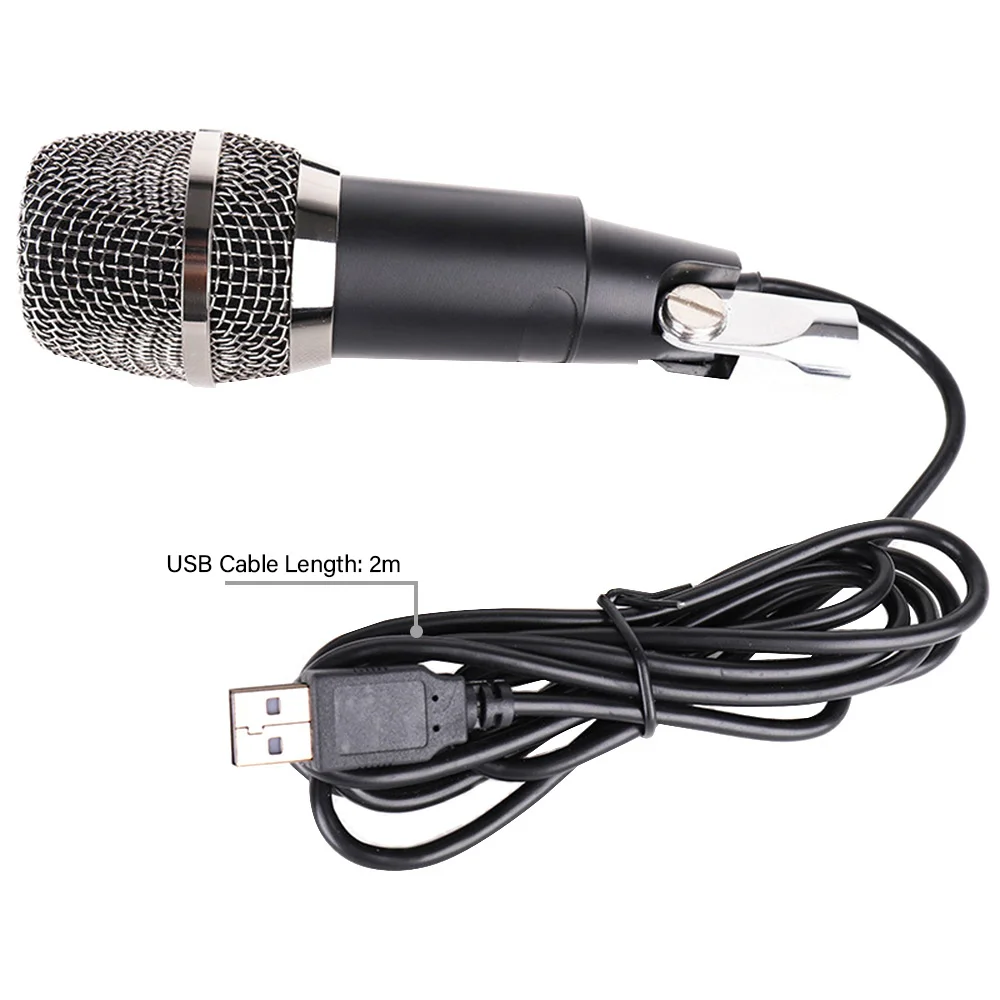 Стерео Студийный микрофон USB записывающие микрофоны для телефона ноутбука