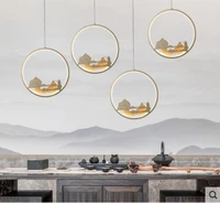 landscape new chinese creative single head restaurant bar bedside study aisle corridor porch decorative lights