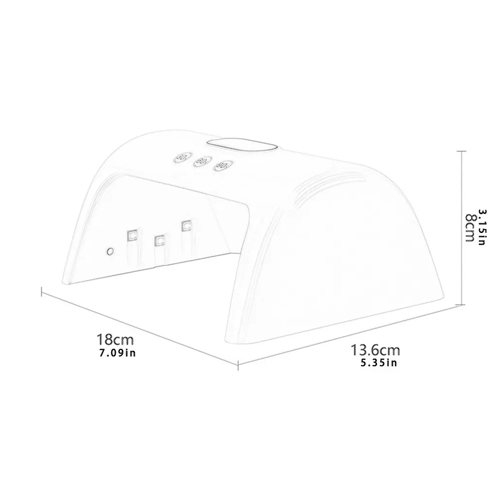 

Smart Nail Lamp LED Nail Curing Lamp 15 Beads LED Phototherapy Lights Auto Sensor Nail Art Machine Nail Salons DIY