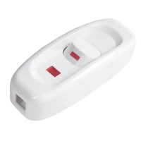 compact white plastic in line cord light lamp switch
