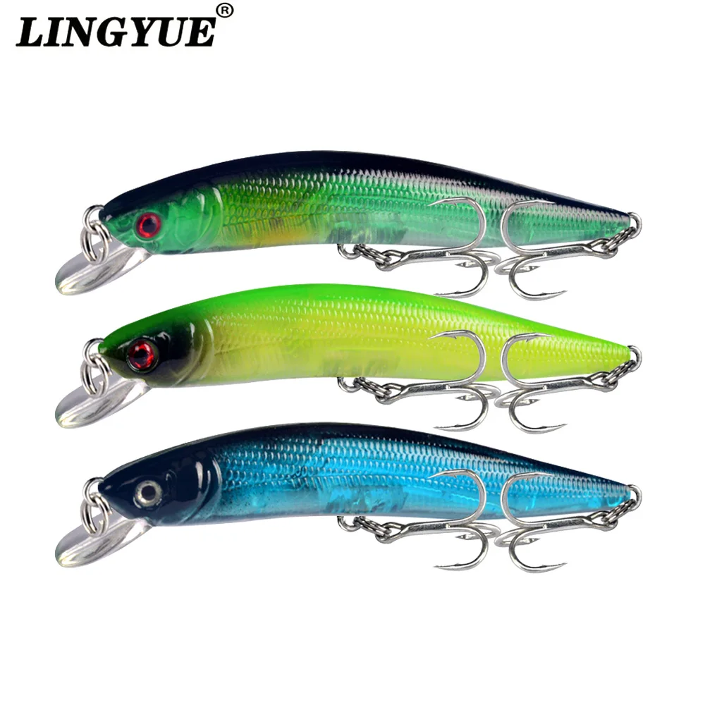 LINGYUE жесткая приманка для рыбалки 10 см 8 г гольян воблер рыба Басс искусственная