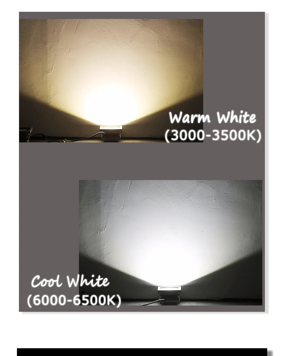 12V Flood light LED for Outdoor Lighting Sensor 10W Lights 6000K Spotlight LED Floodlight Cool White PIR Security Motion