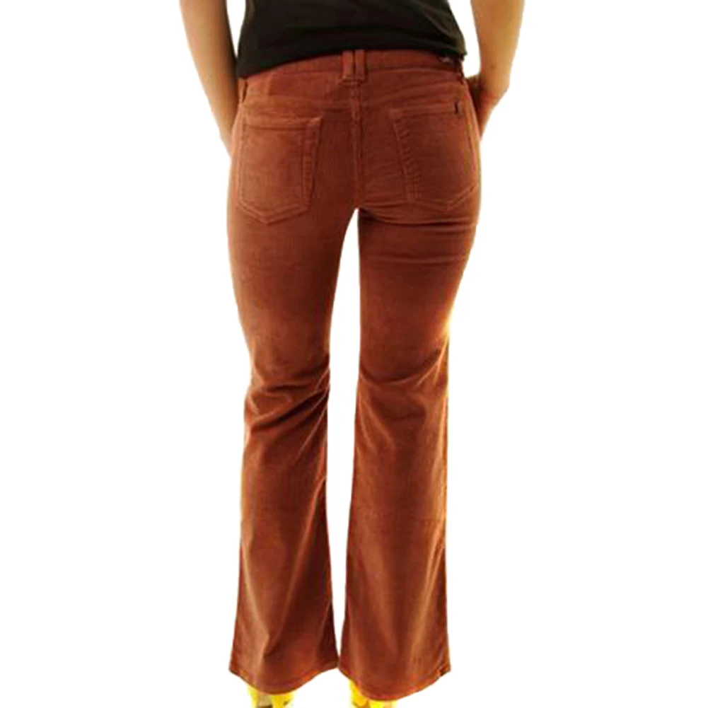 В винтажном стиле Женская обувь в ретро Повседневные штаны с высокой талией для