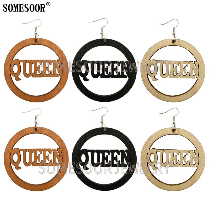SOMESOOR 2020 оригинальный новый узор лазерная резка полые слова Королева 3 цвета