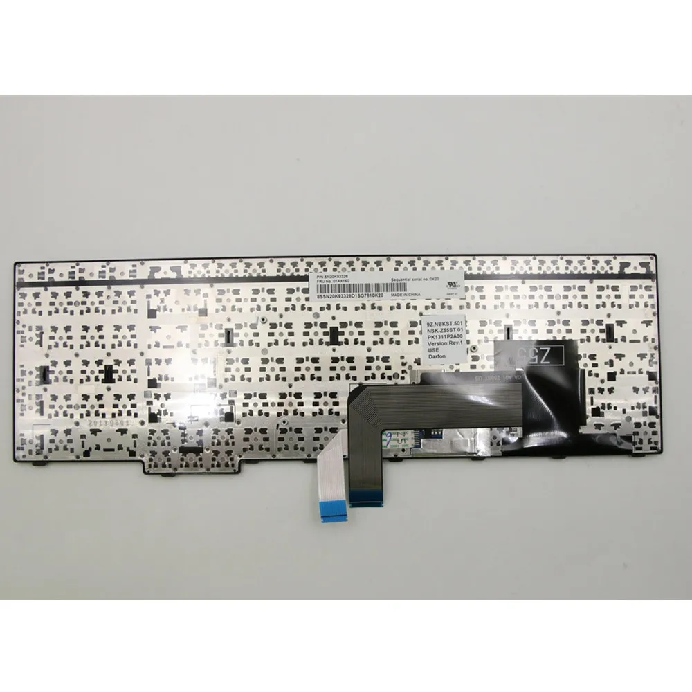 Новая/Оригинальная английская Клавиатура Lenovo Thinkpad E570 E570C E575 Teclado 01AX200 01AX120 01AX160