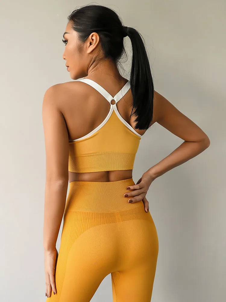 Новый мягкий спортивный бюстгальтер с регулируемыми лямками Русалка бесшовный